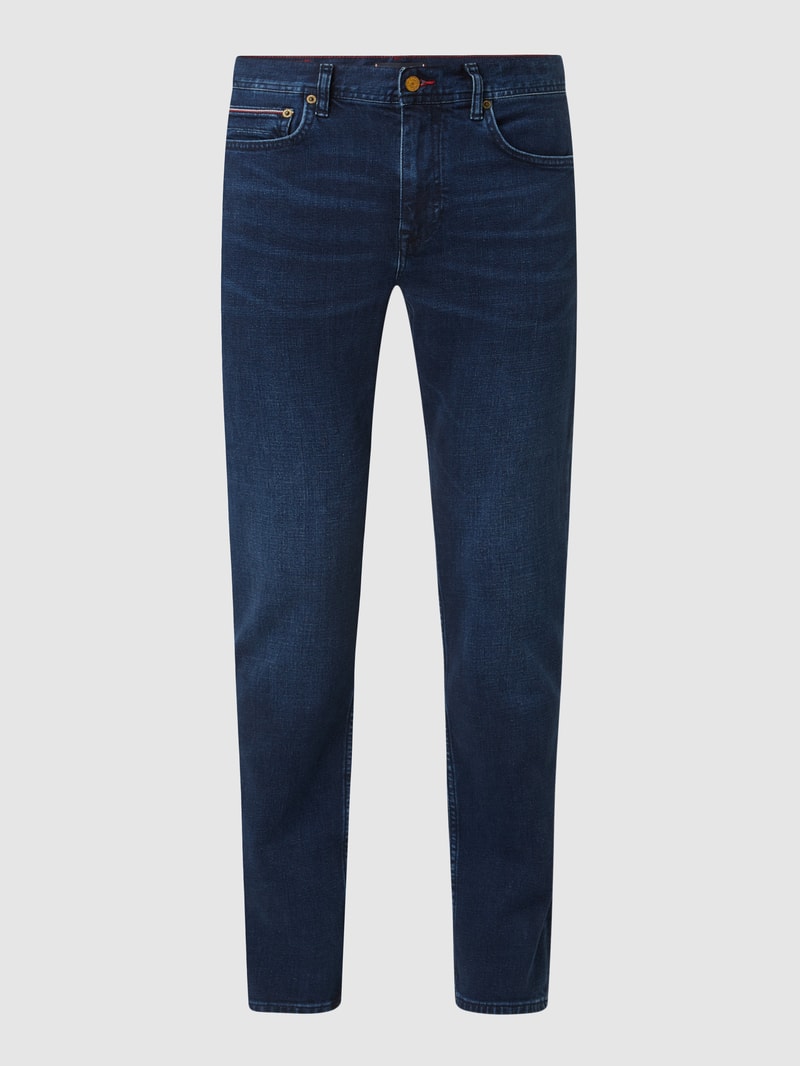 Straight Fit Jeans mit Stretch-Anteil Modell 'Denton' in blau