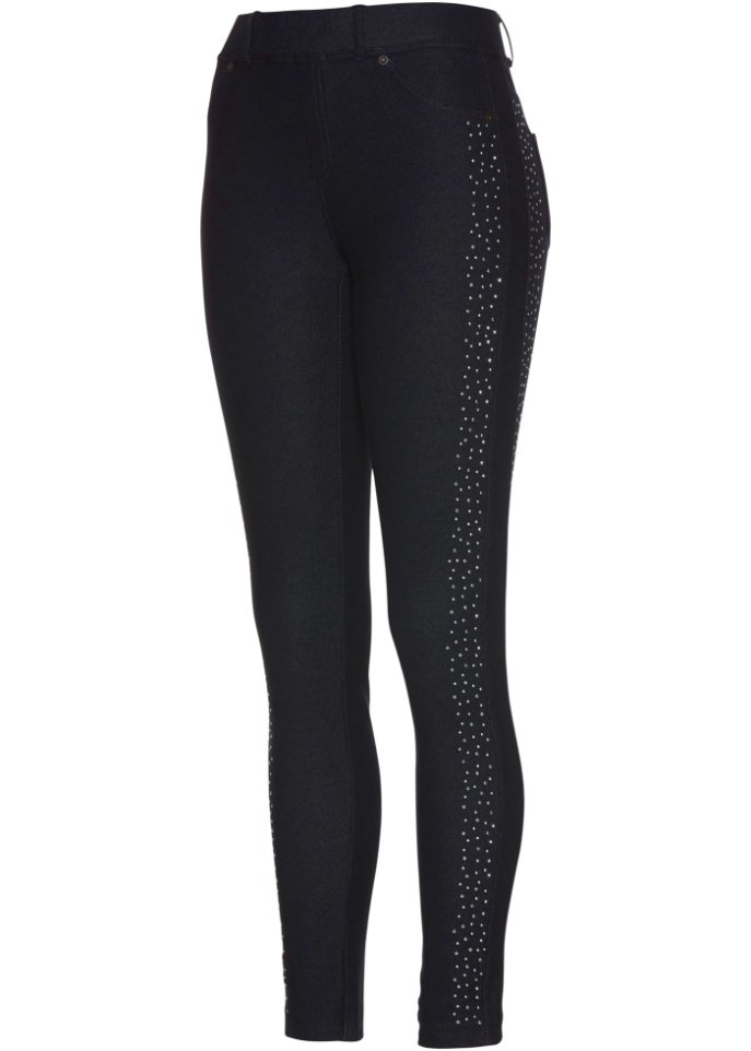 Thermojeggings mit Glitzersteinen