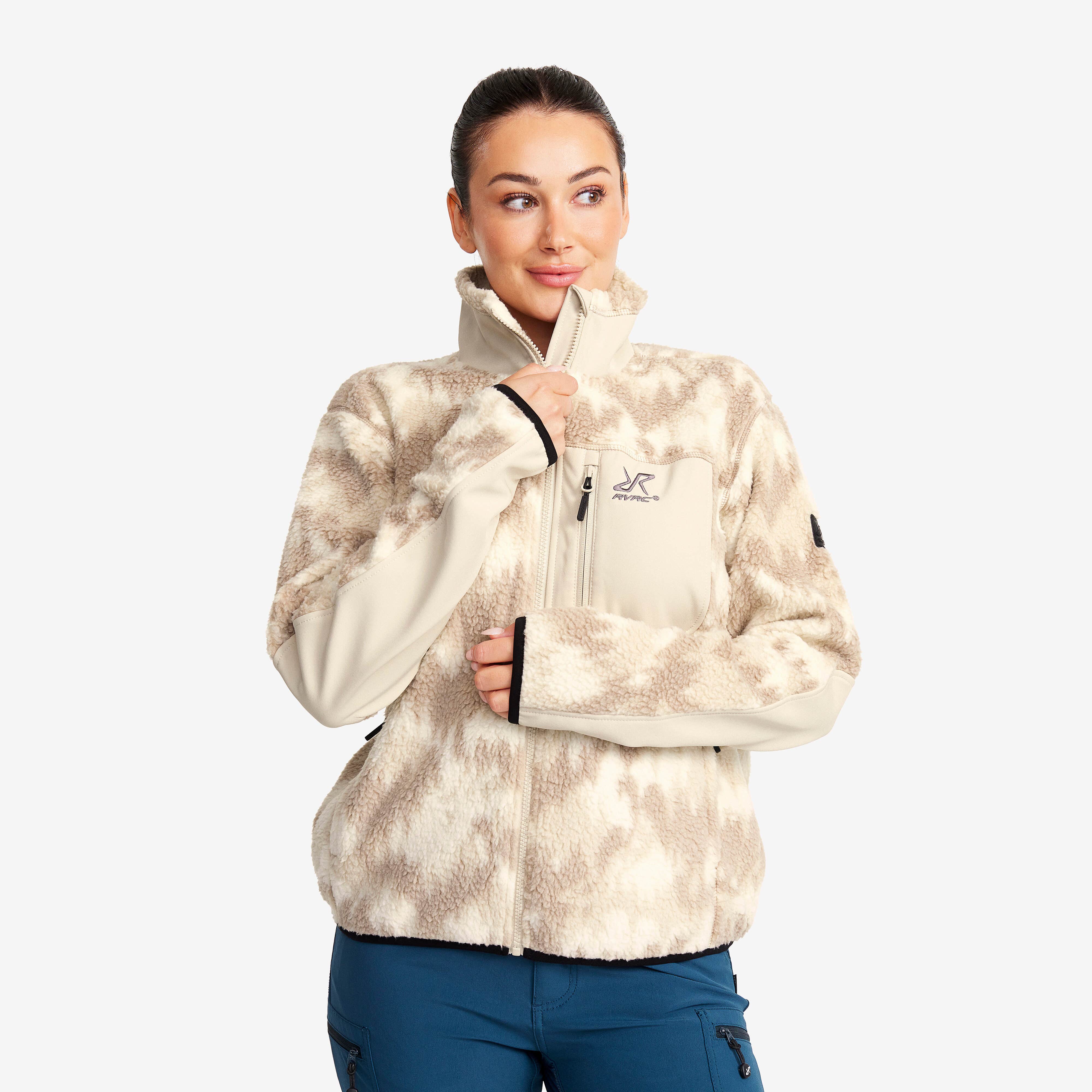High Pile Fleece Femme Oatmeal