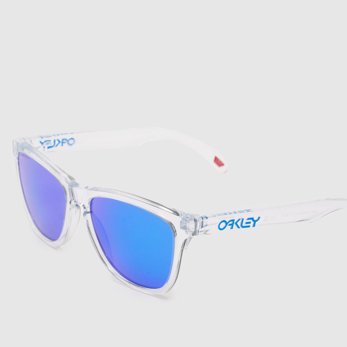 Oakley solglasögon med genomskinliga frogskinsmönster