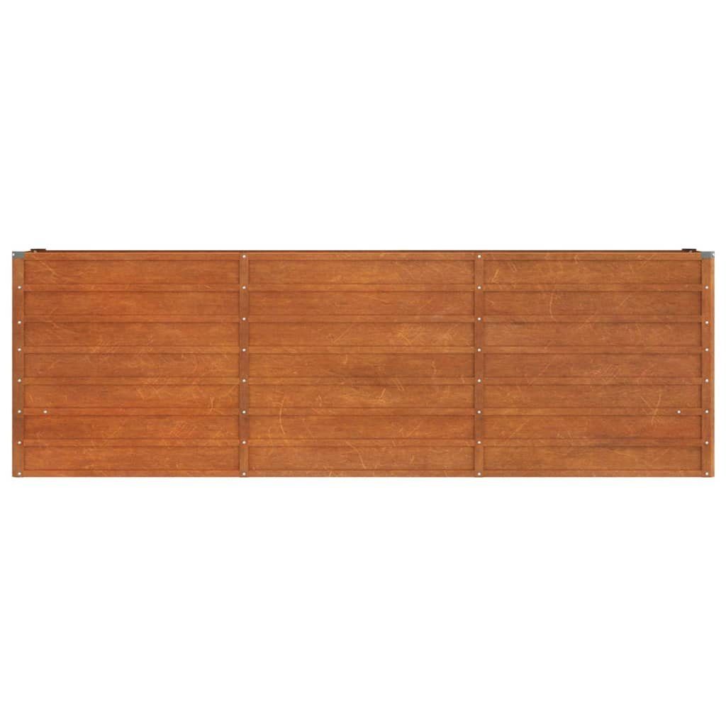 vidaXL Hochbeet Hochbeet Rostig 240x40x77 cm Cortenstahl (1 St)