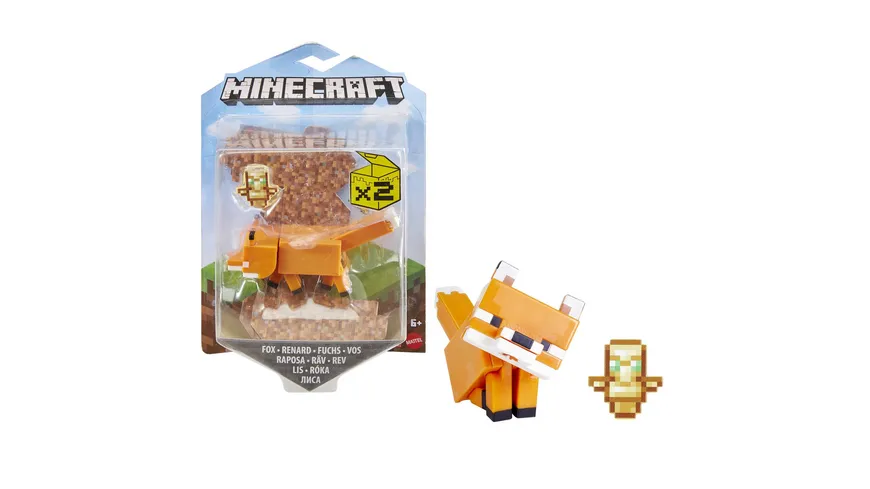 Minecraft Craft-A-Block Figuren aus dem Sortiment, authentischer Charakter aus dem Videospiel, 1 Stück, sortiert