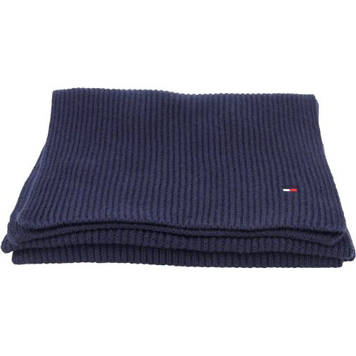 TOMMY HILFIGER Herren Schal ESSENTIAL FLAG SCARF aus Baumwolle und Kaschmir