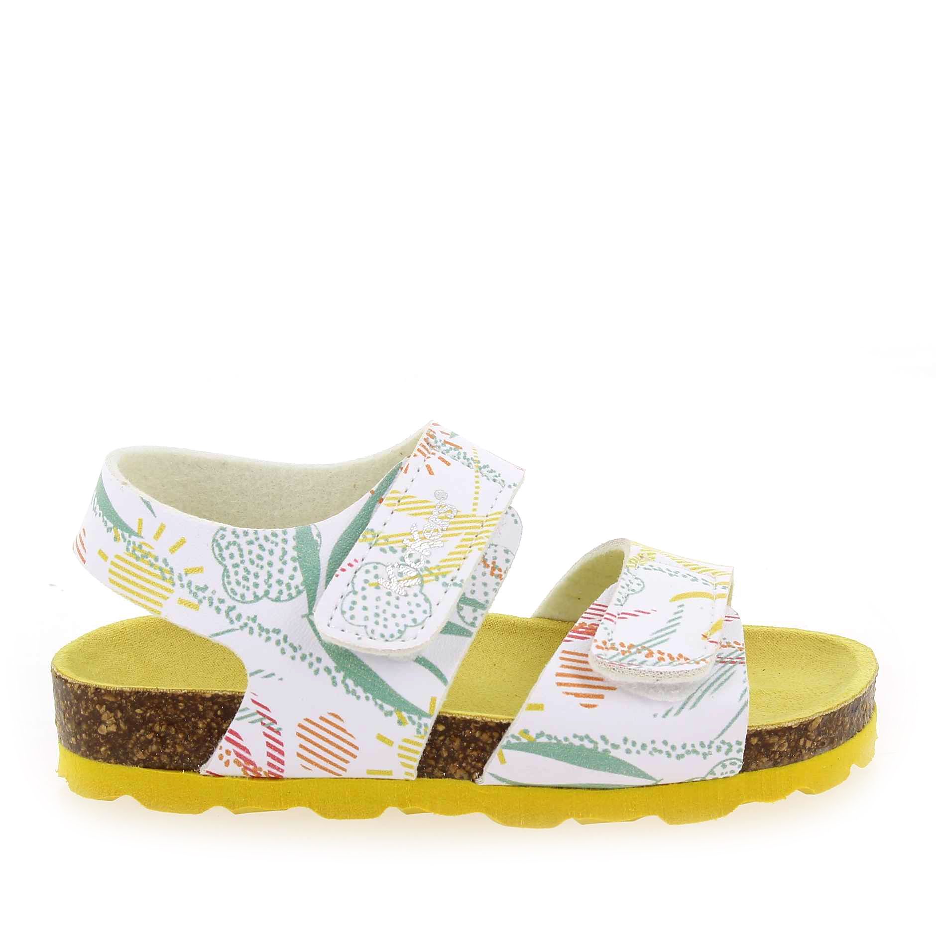 Kickers  SUMMERKRO - Blanc Jaune