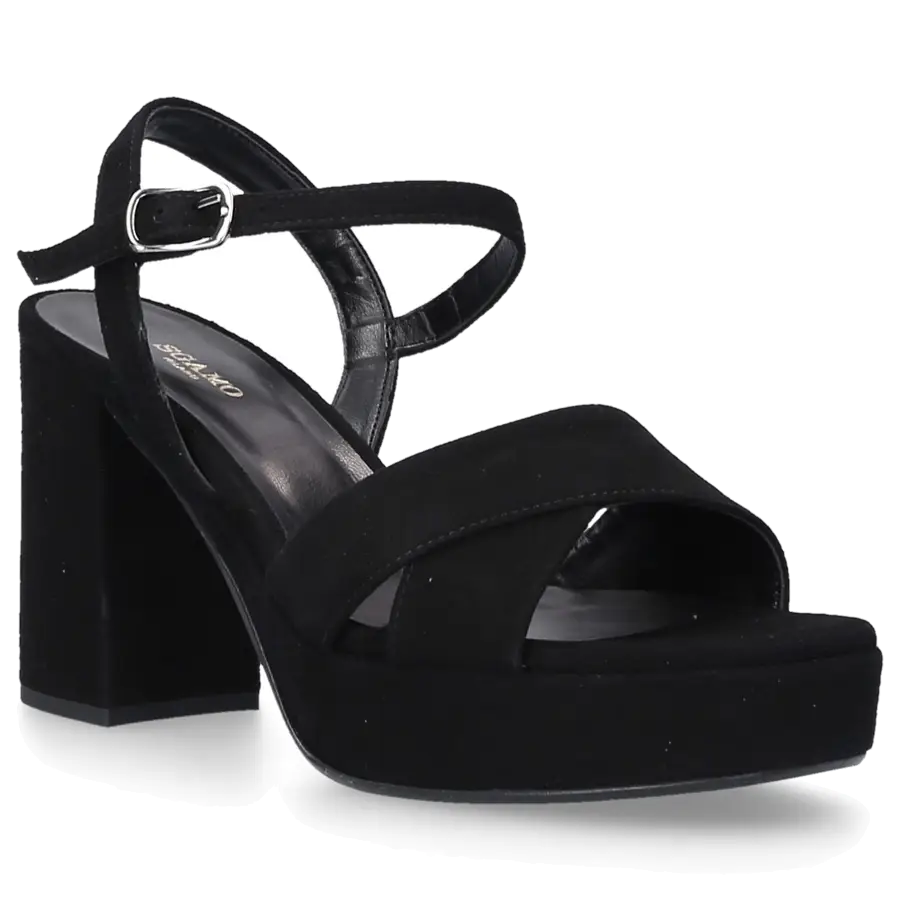 Sgamo - Sandalen 570 Veloursleder - schwarz