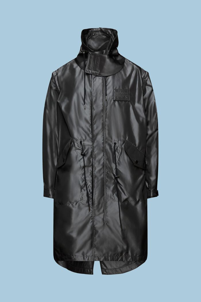Zipp-Off-Parka in Metallic-Optik