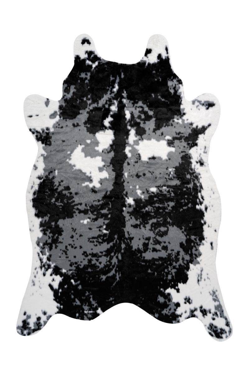megusta Teppich Schwarz / Weiß 160cm x 230cm