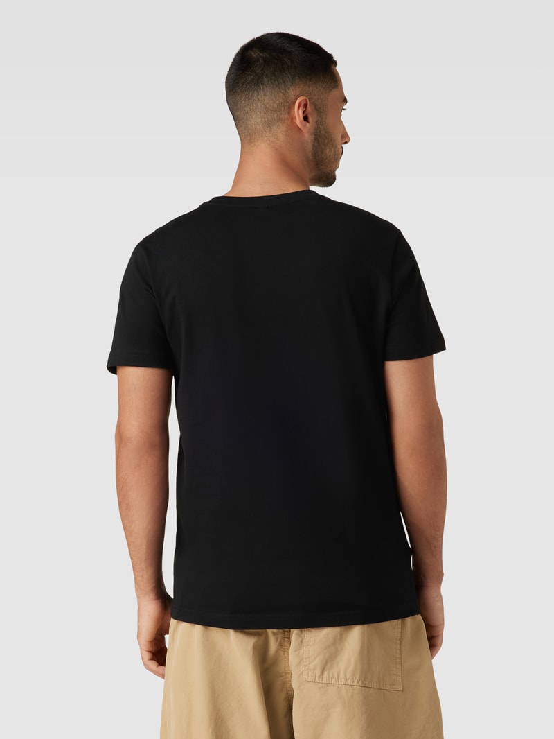 T-Shirt mit Rundhalsausschnitt Modell 'Can´t Hang With Us in schwarz