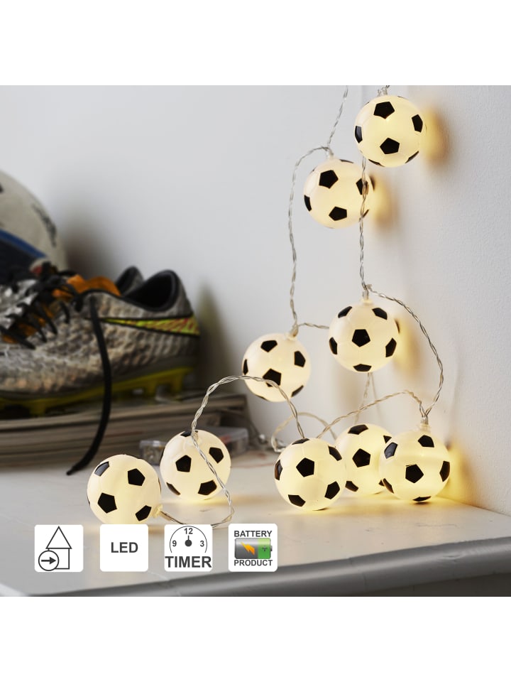 STAR Trading LED Lichterkette ,Funlight' Fussball Motiv, Batterie, Timer, 135cm günstig kaufen onesize