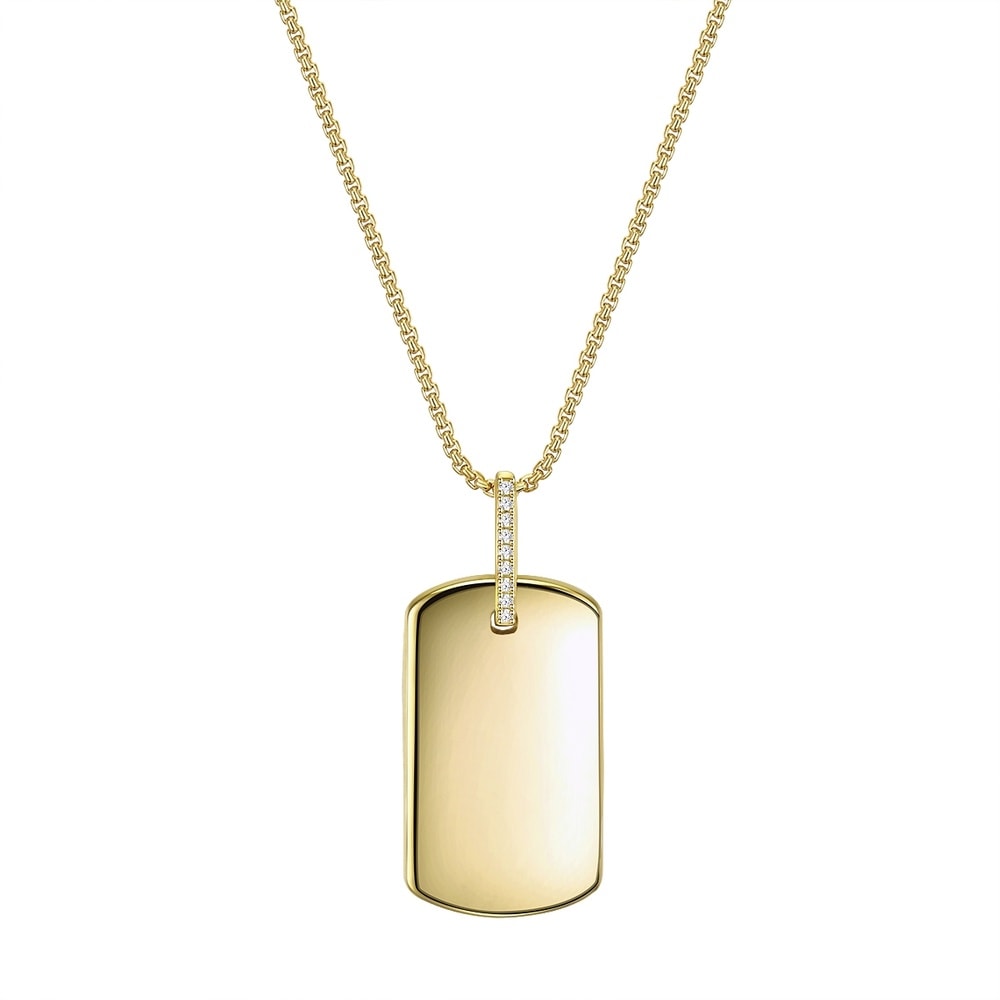 Glanzstücke München Collier en argent Argent sterling Oxyde de zirconium (CZ) en Or jaune collier