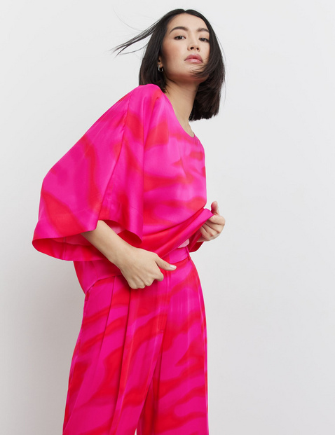 Lässige Bluse aus edlem Satin