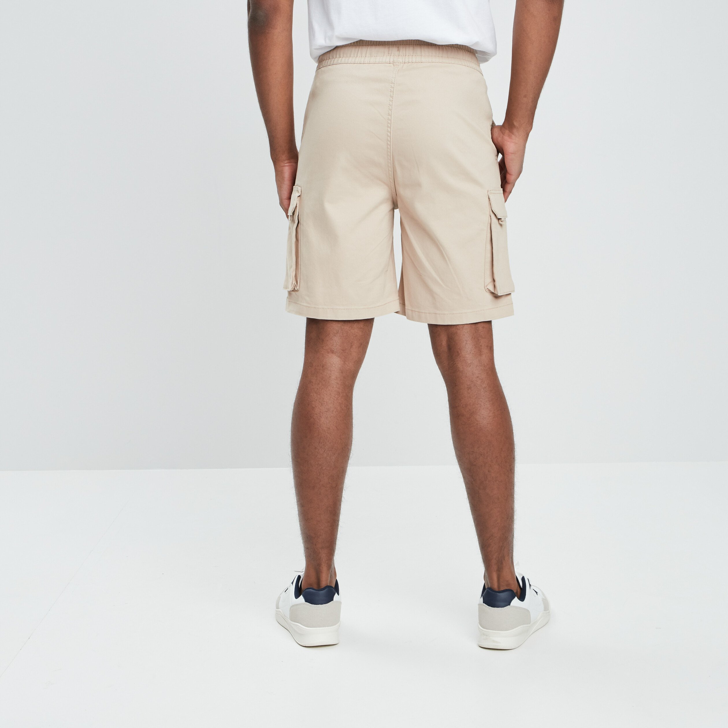 Bermuda cargo à coulisse sable homme | La Halle