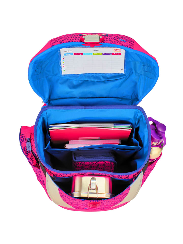 Scout Sunny II Neon Safety Schulranzen-Set 4-teilig in pink glow günstig kaufen onesize