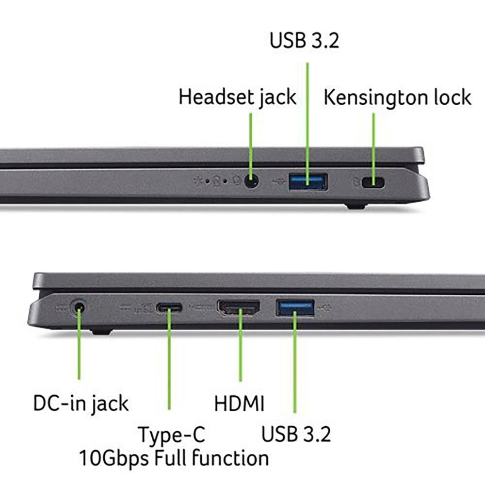 Acer A317-55P-37CJ Notebook (43,94 cm/17,3 Zoll, Intel Core i3 N305, UHD Graphics, 1000 GB SSD)