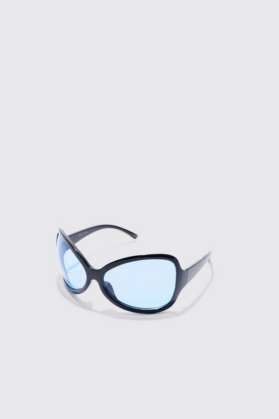 Sonnenbrille mit extremen Schild-Gläsern