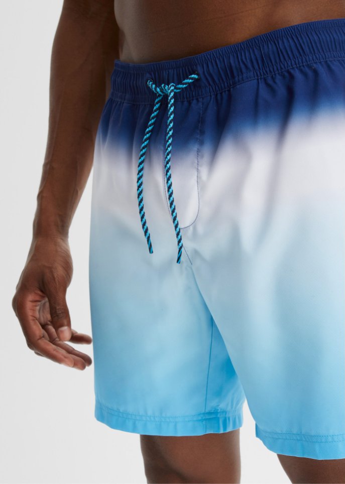 Strandshorts mit Farbverlauf aus recycelten Polyester