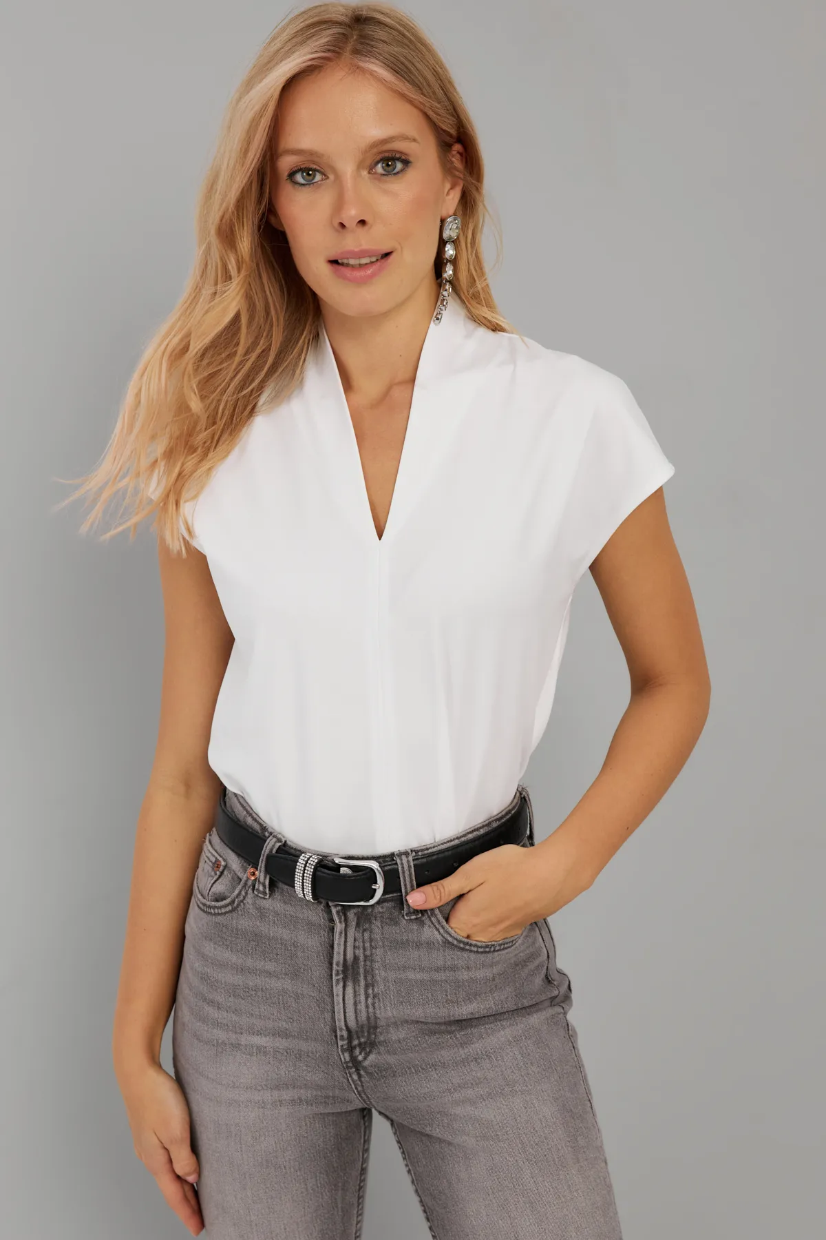 Cool & Sexy  Bluse - Weiß - Regular Fit
