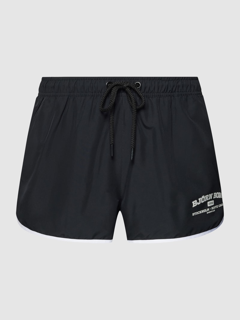 Badehose mit Tunnelzug Modell 'BORG RETRO' in schwarz