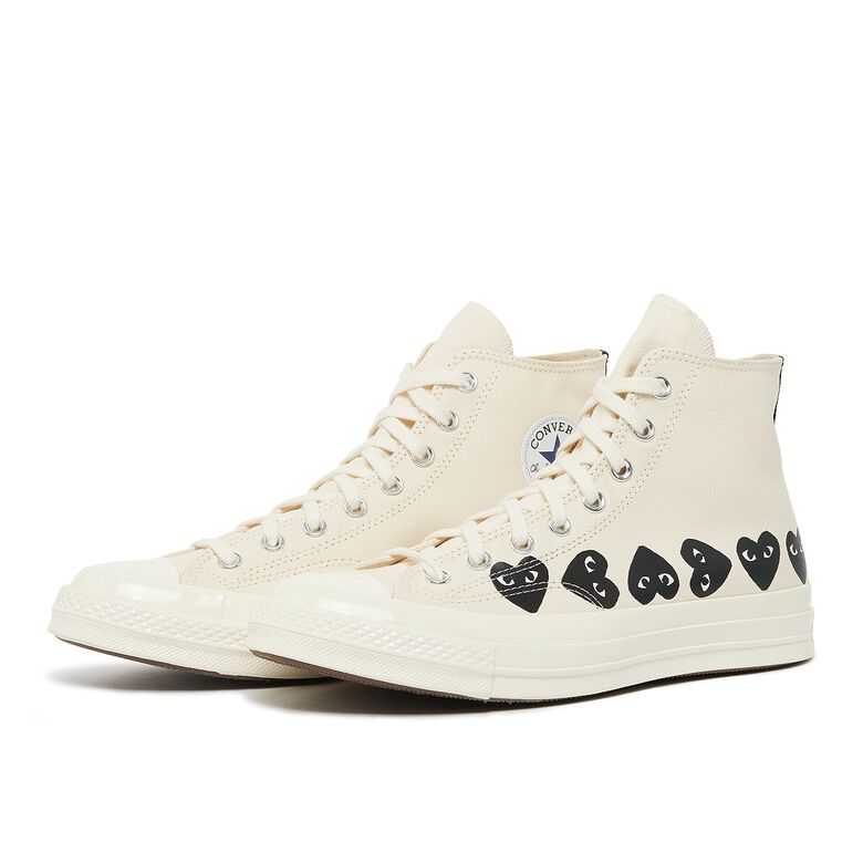 Comme des Garcons Play Multi Heart Chuck Taylor All Star '70 High white