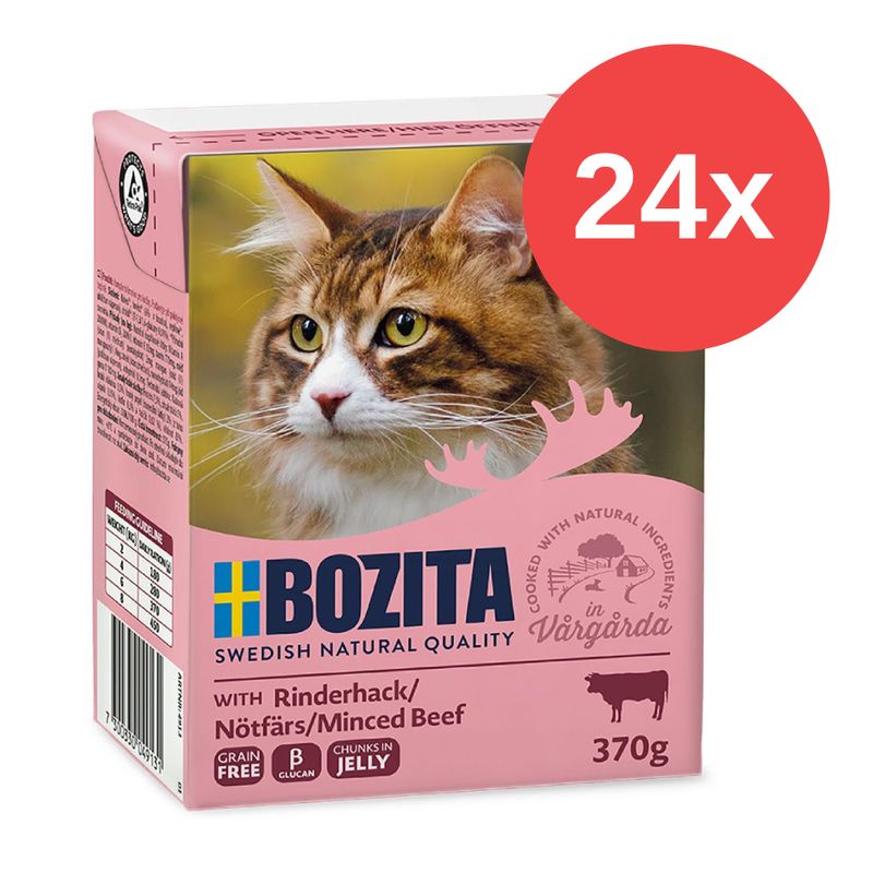 Sparpaket Bozita Häppchen in Gelee 24 x 370 g