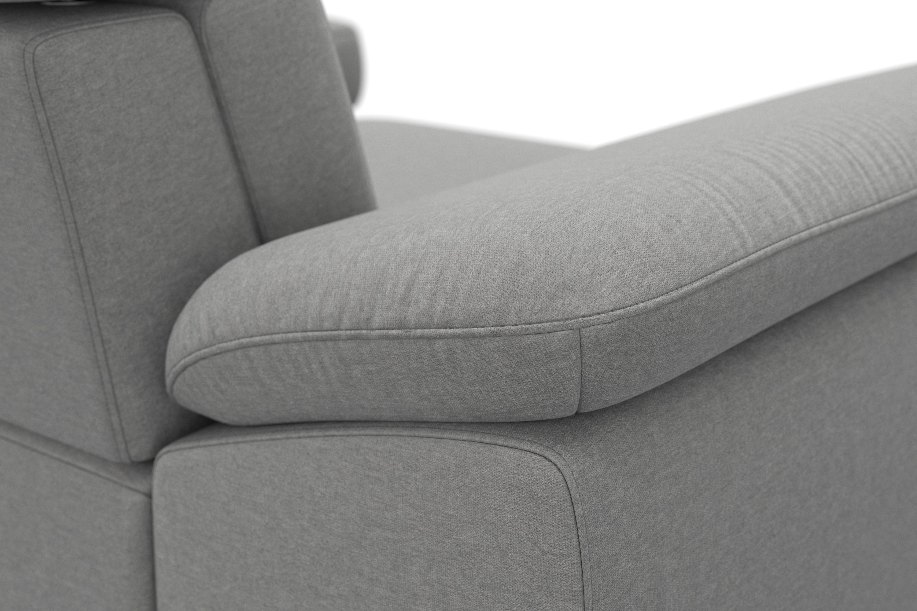 sit&more Ecksofa Cabrio, mit Sitztiefen- und Armteilverstellung sowie Federkern, 2 Nierenkissen
