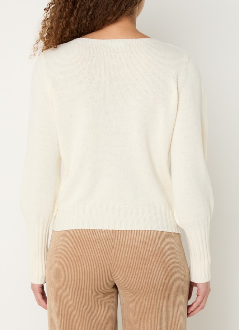 Pulover Benetton din tricot mixt fin