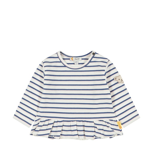 T-Shirt langarm, weiß für Mädchen