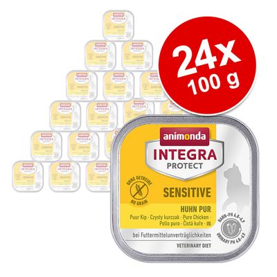 Sparpaket Animonda Integra Protect Adult Sensitive 24 x 100 g Schale