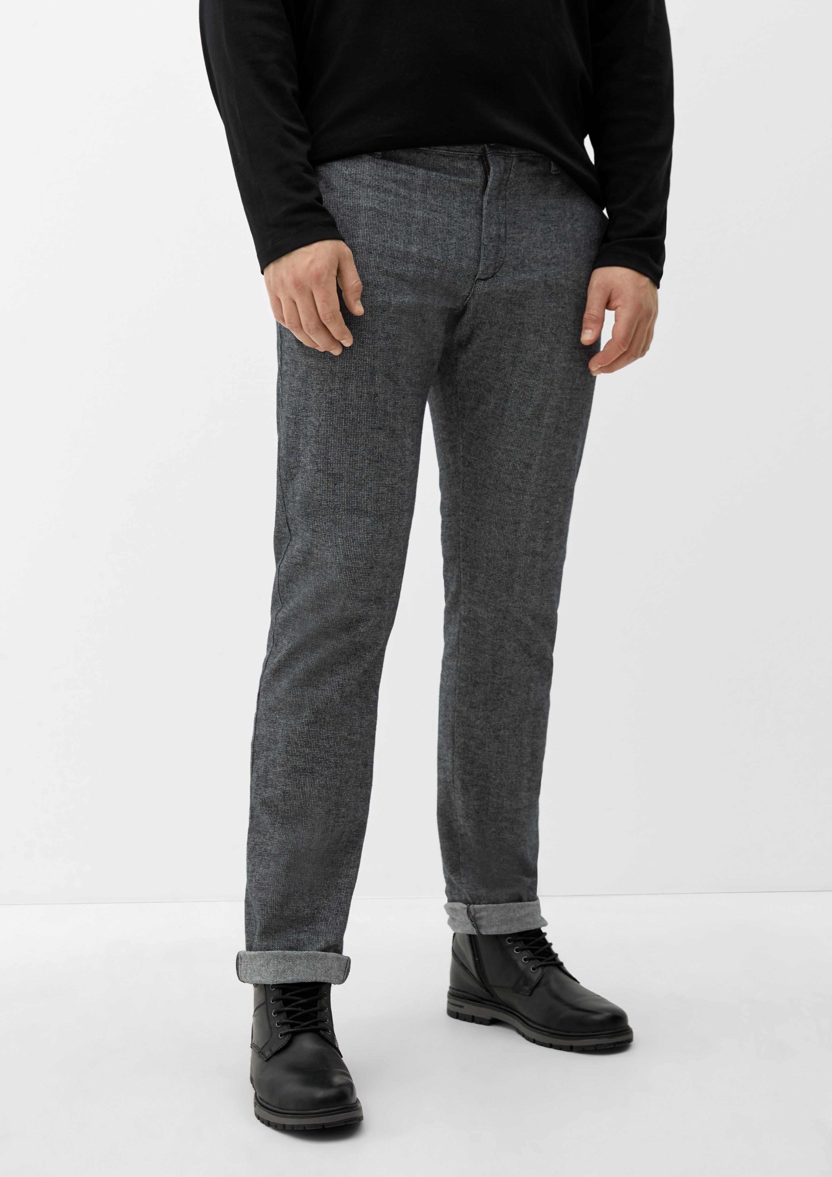 Relaxed: Chino mit Dobby-Struktur  2124761-98K2