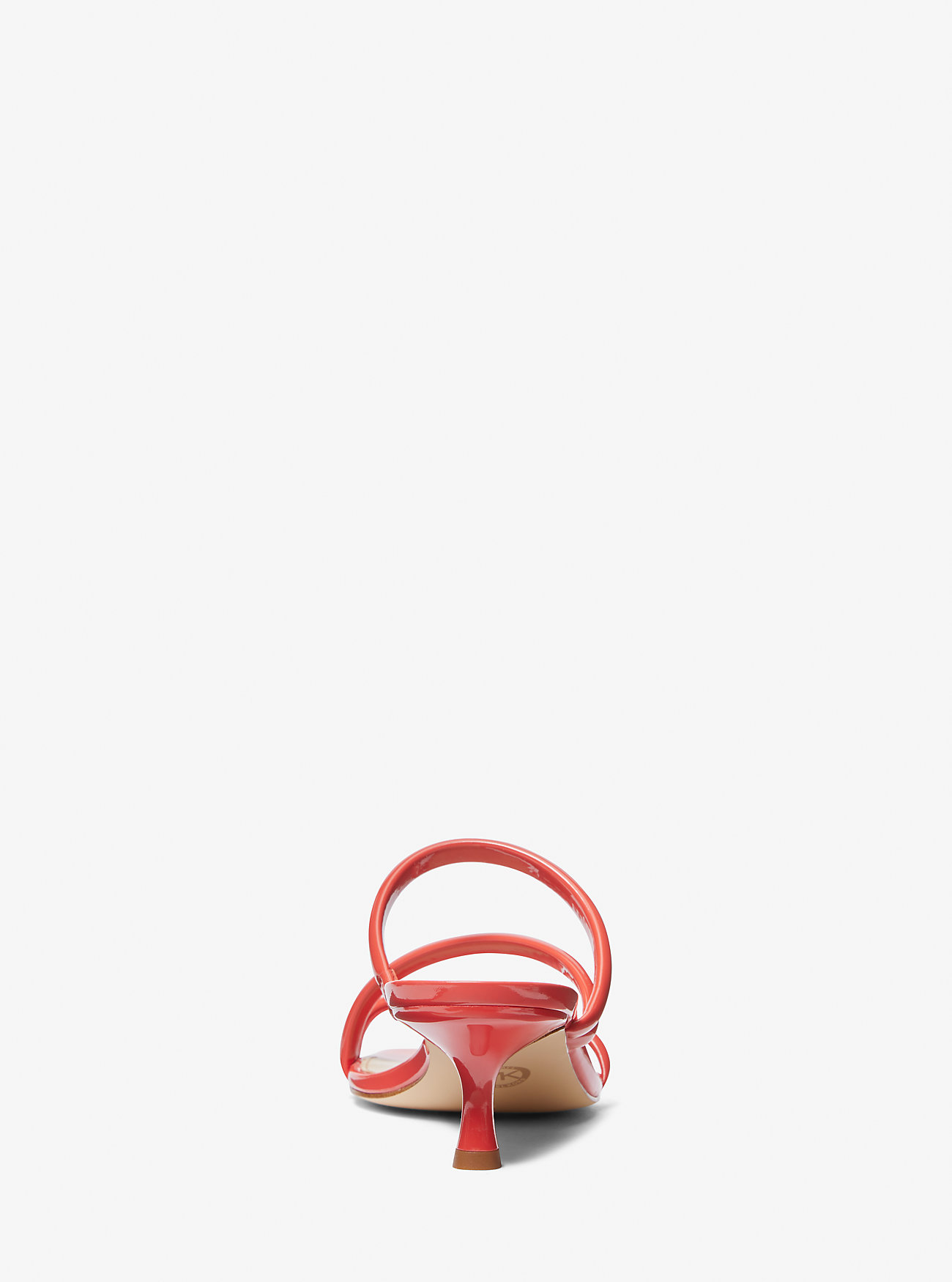 Celia Patent Kitten Sandal - SPICED CORAL
