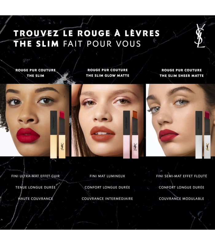 YVES SAINT LAURENT-Rouge Pur Couture The Slim-Rouge à lèvres