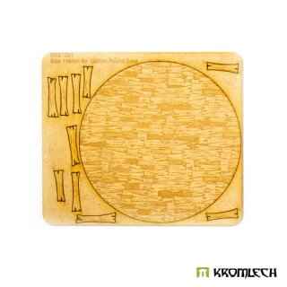 Wooden Planks 120 mm Round Base Topper (1)