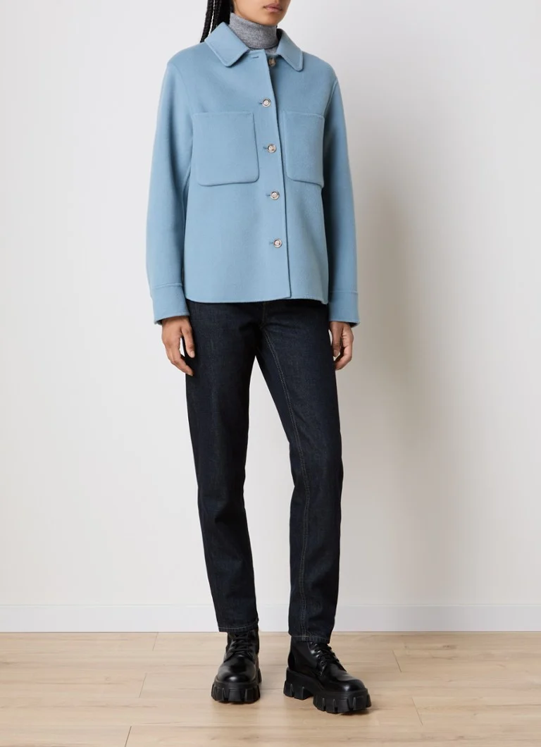 Woolrich Wool overshirt with chest pockets