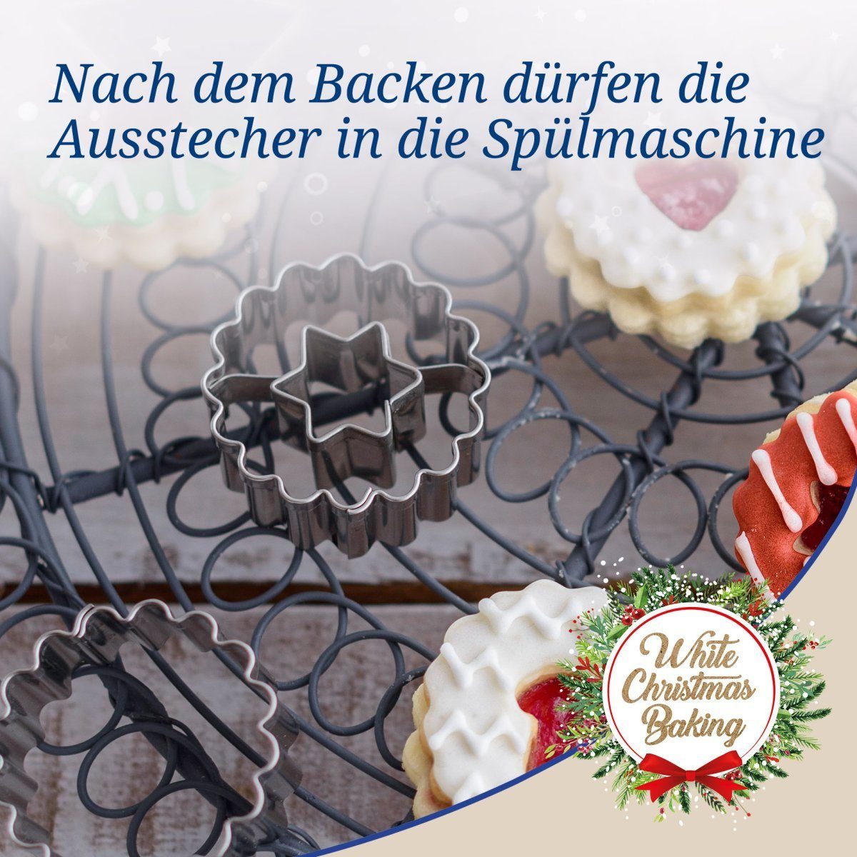 Dr. Oetker Ausstechform White Christmas Baking