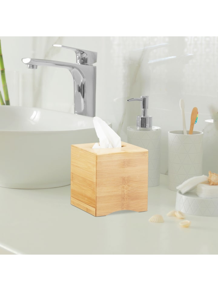 relaxdays Kosmetiktücherbox quadratisch günstig kaufen onesize