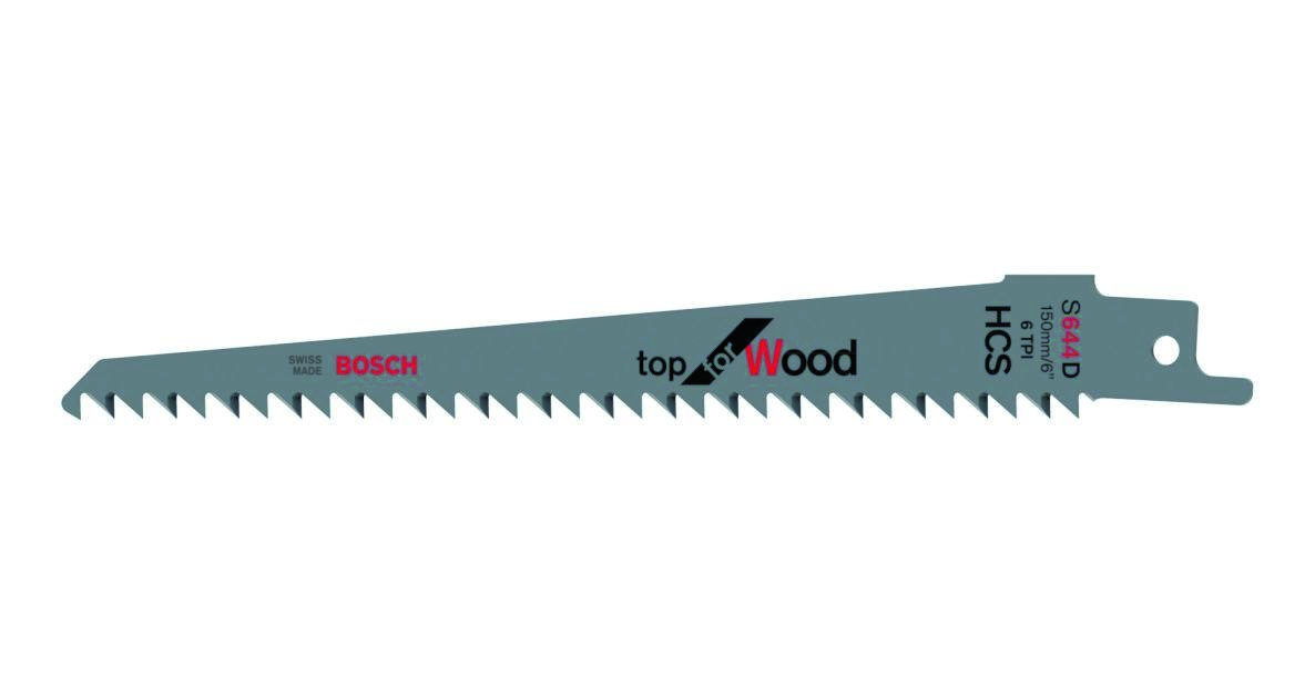 Bosch Blue Accessories 2608650551 S644D Tigersågblad, trätopp, 150 mm, 100 delar