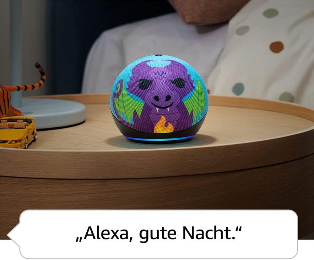 Amazon Echo Dot Kids (5. Gen., 2022) / Alexa / Drachen Design Bluetooth-Lautsprecher