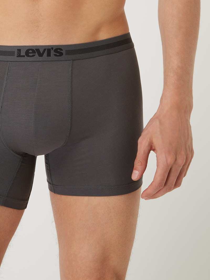 Trunks mit Stretch-Anteil im 2er-Pack in anthrazit