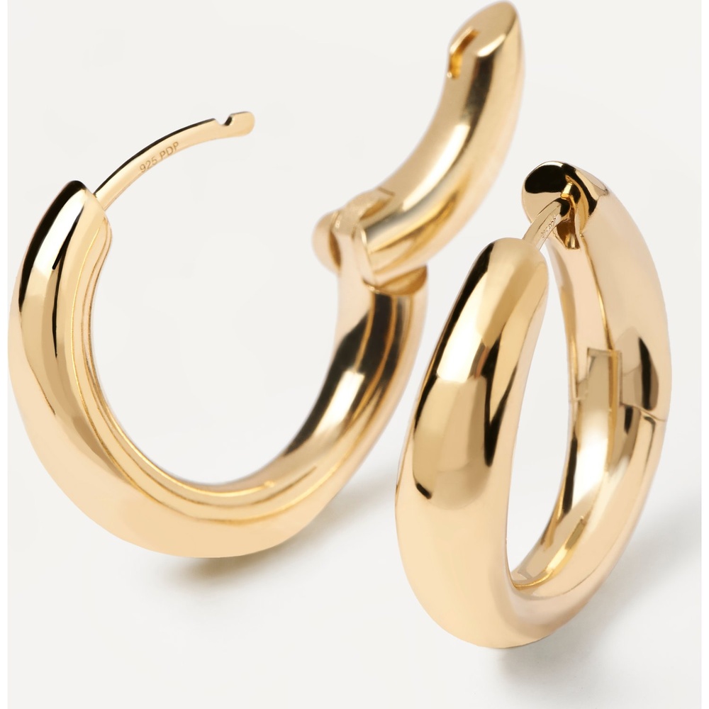 P D Paola Boucles d'oreilles à fermoir à poussette Laiton Boucles d'oreilles