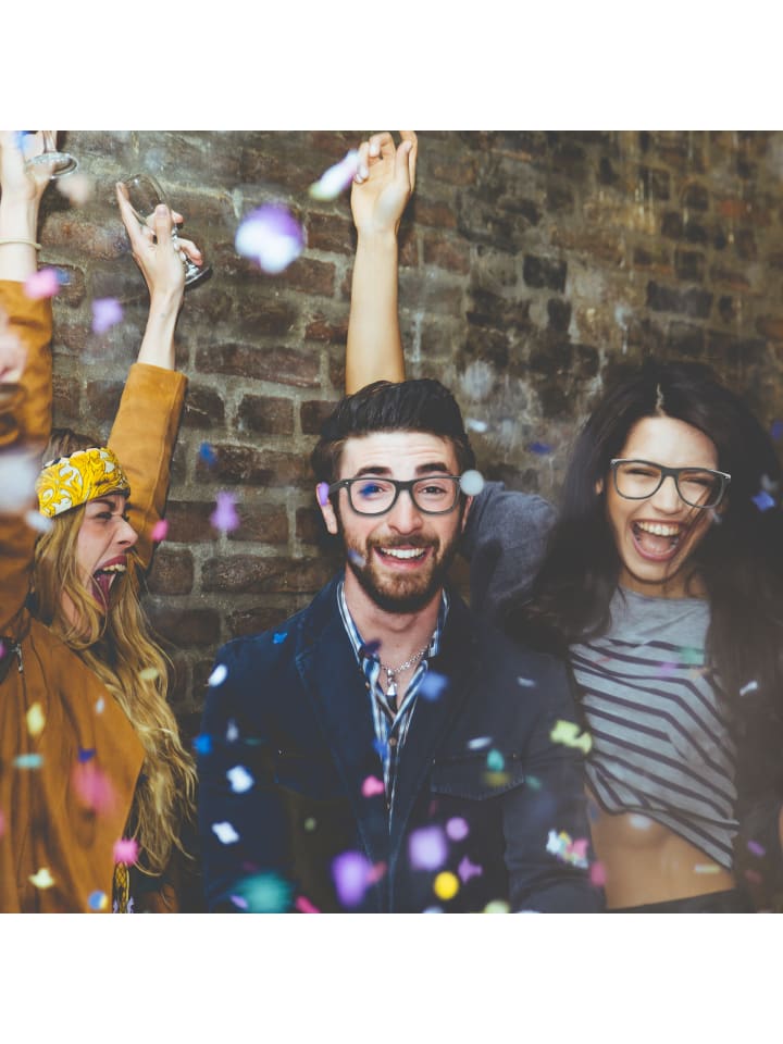 relaxdays 12 x Partybrille in Schwarz günstig kaufen onesize