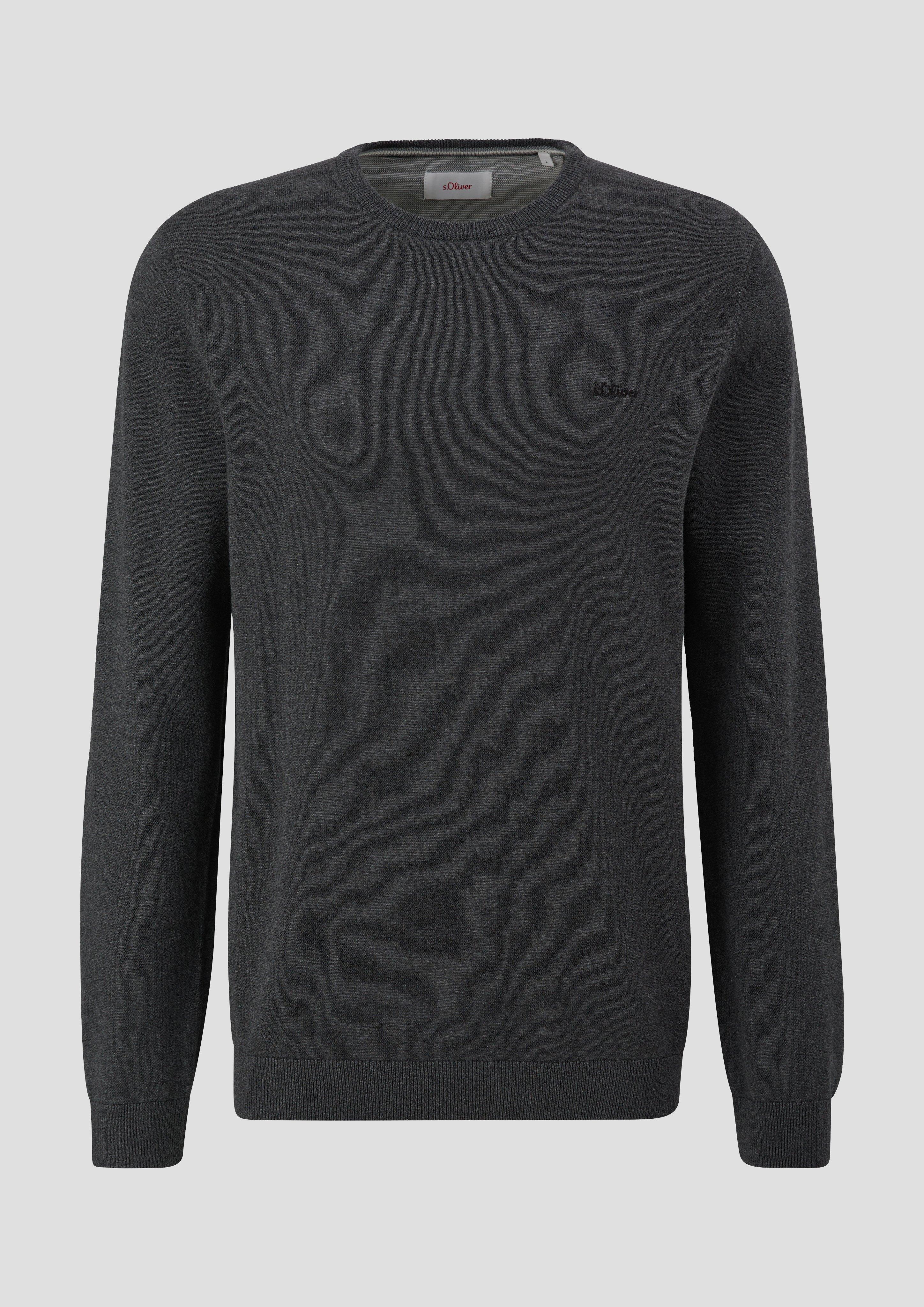 Strickpullover mit Logo-Stickerei  2143173-98W2