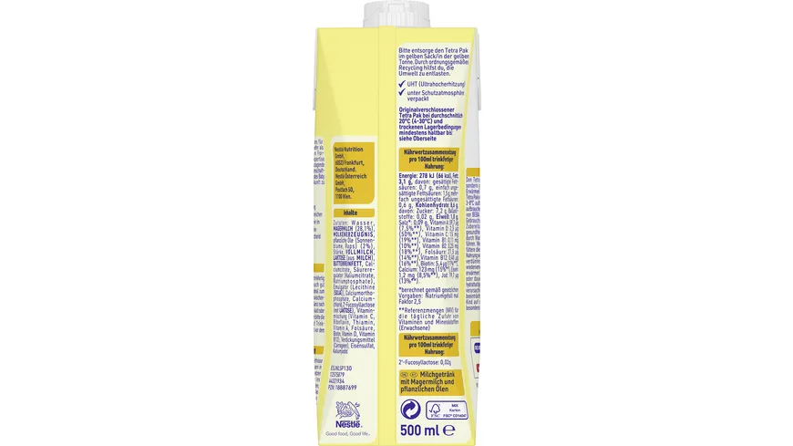 Nestlé BEBA Junior Milchgetränk 500 ml