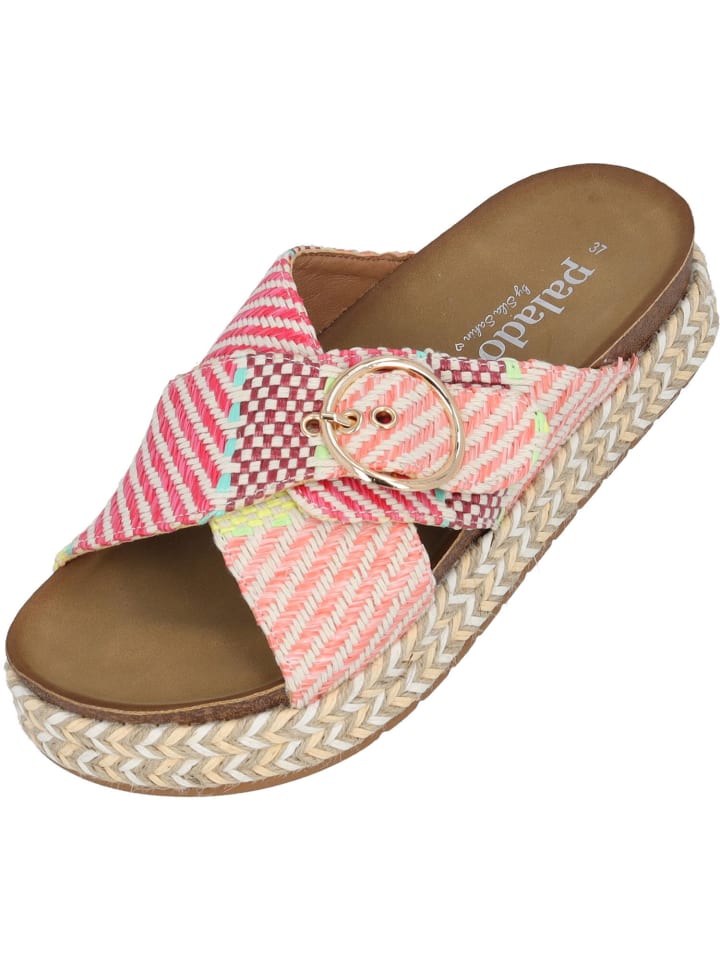 palado Plateau-Pantoletten in Rosa günstig kaufen