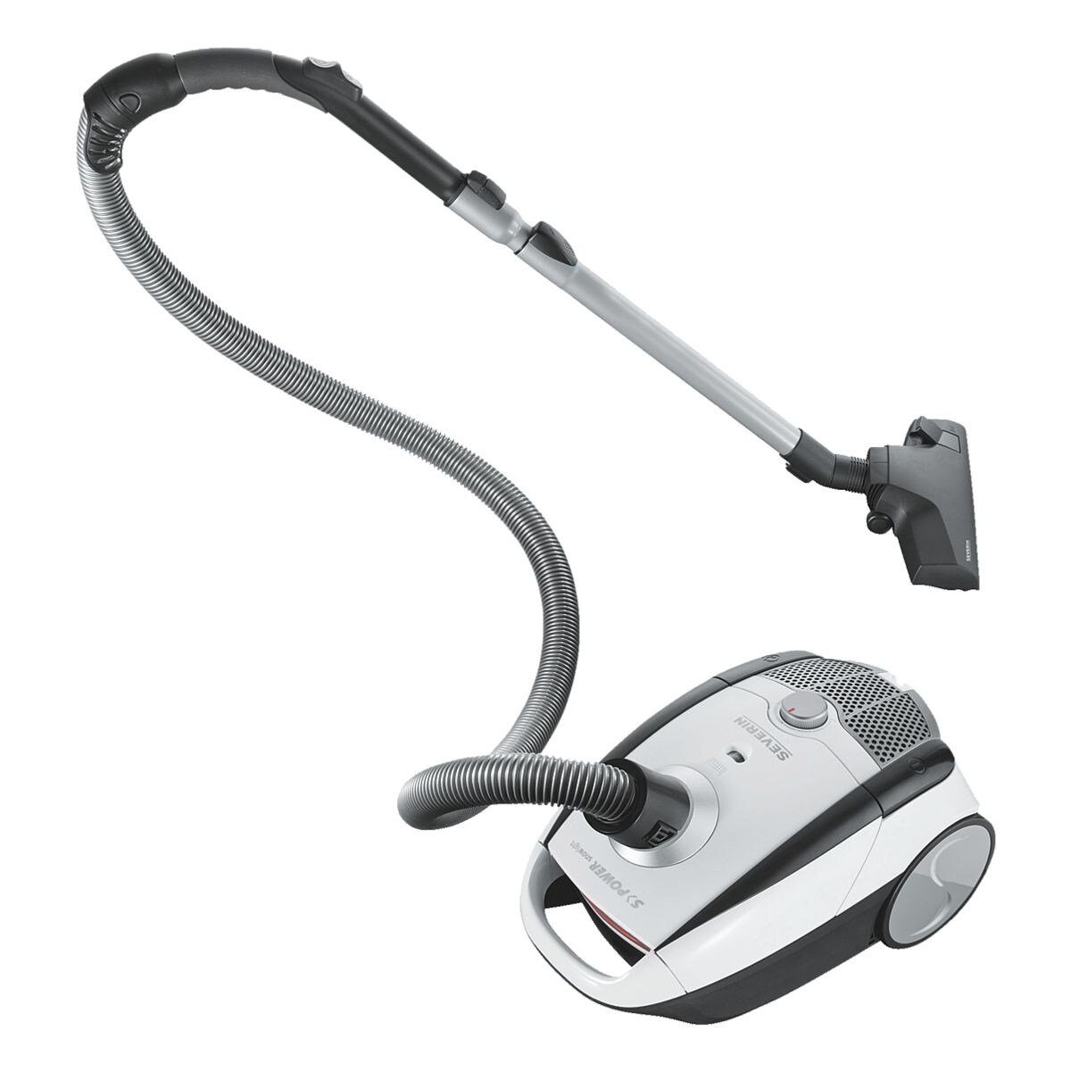 Severin Bodenstaubsauger S'POWER® snowlight, 750 W, für Teppiche, Hartböden und Polster, mit Beutel