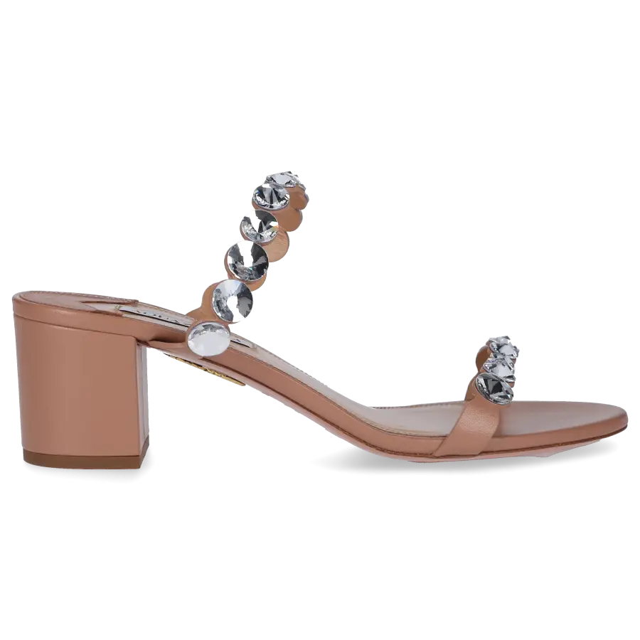 Aquazzura - Sandalen MAXI-TEQUILA 50 Nappaleder - beige