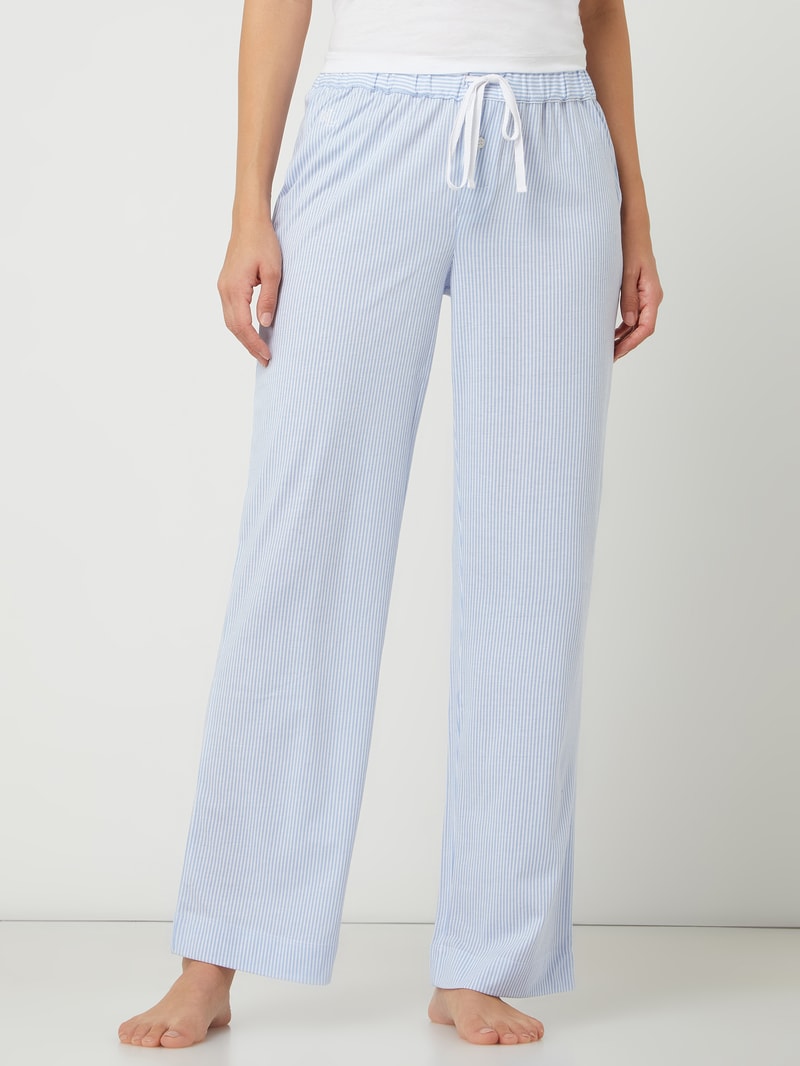 Pyjamahose mit Streifenmuster in blau