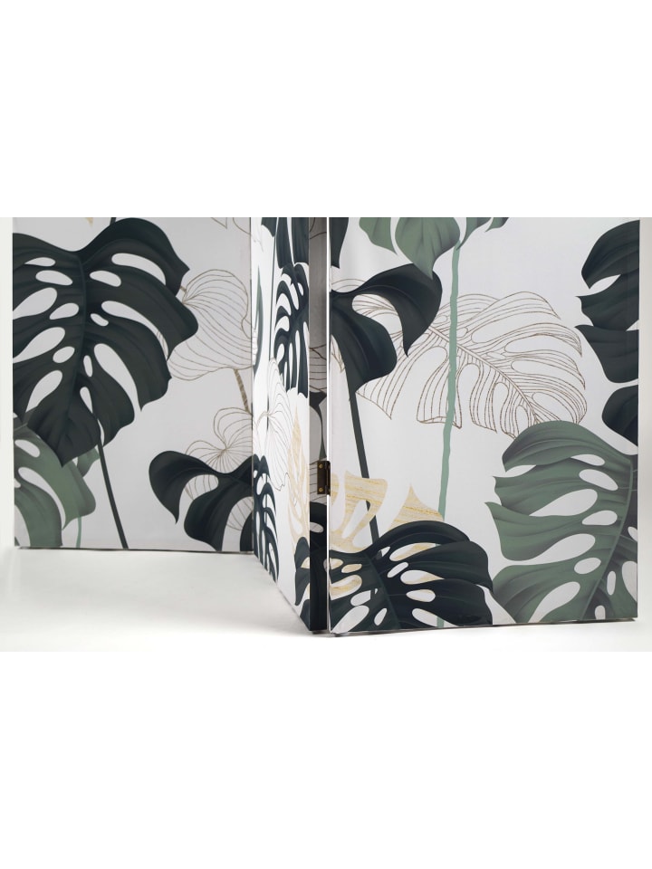kobolo Paravent LEAVES in Grün günstig kaufen onesize