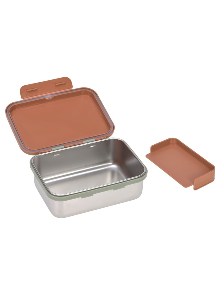 Lässig Lässig Brotdose Kinder - Edelstahl Lunchbox, Happy Prints caramel günstig kaufen onesize