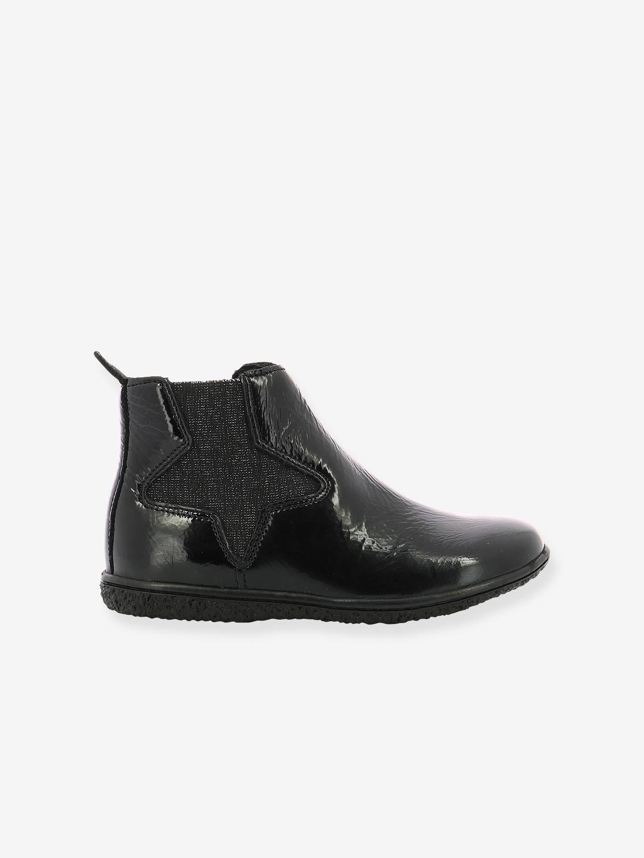 Kickers Mädchen Boots VERMILLON KICKERS - lackschwarz