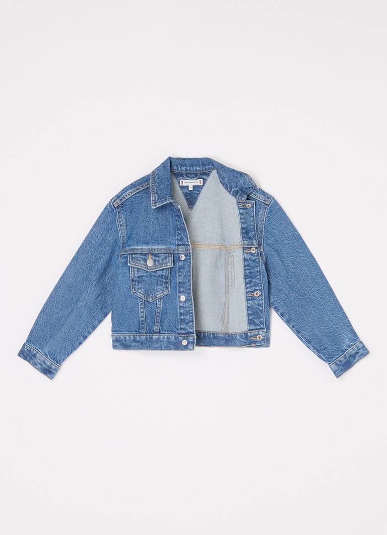 Jachetă din denim Tommy Hilfiger cu logo brodat